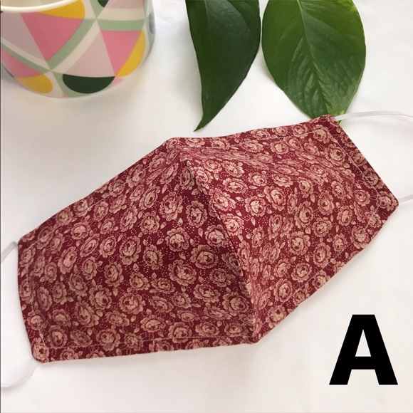 Floral Print Handmade Face Masks - Picture 2 of 7